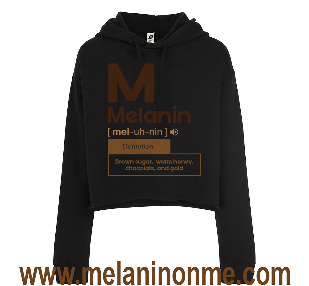 M Melanin Crop Hoodie