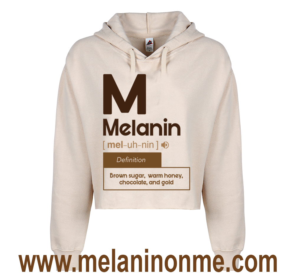 M Melanin Crop Hoodie