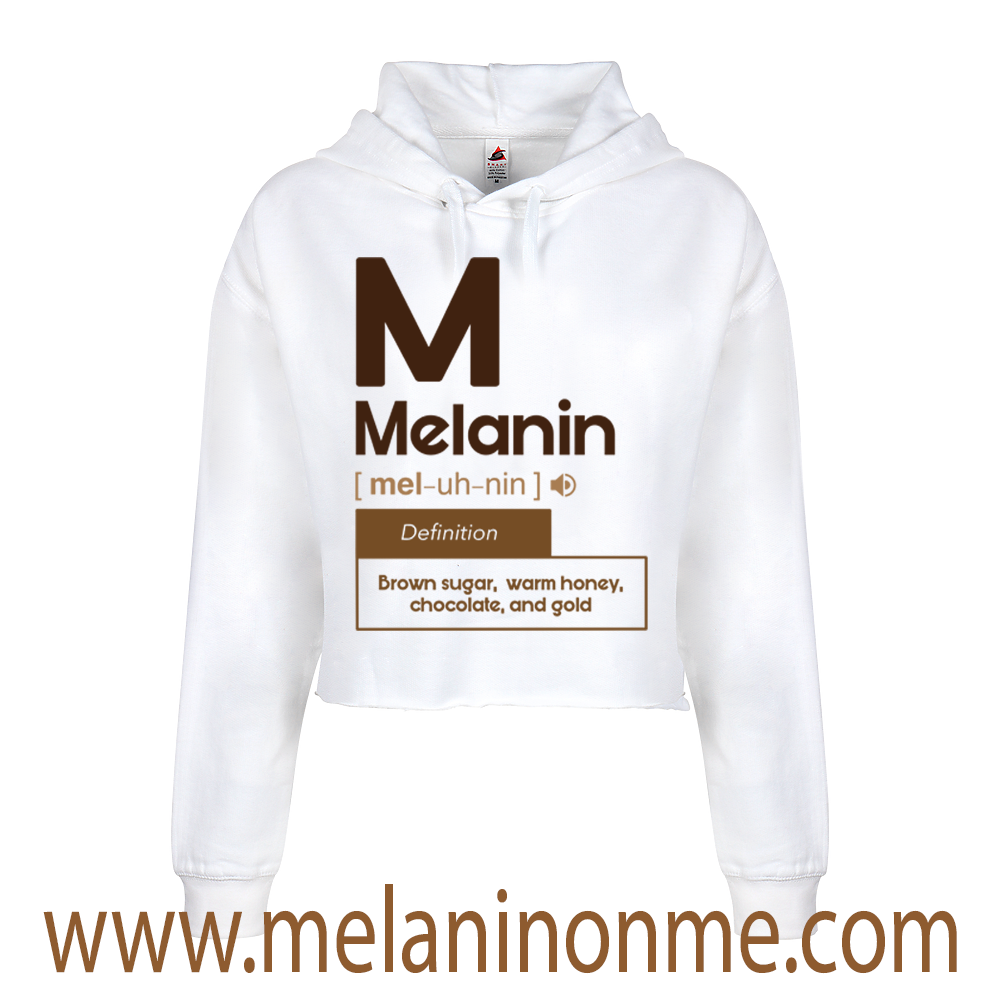 M Melanin Crop Hoodie