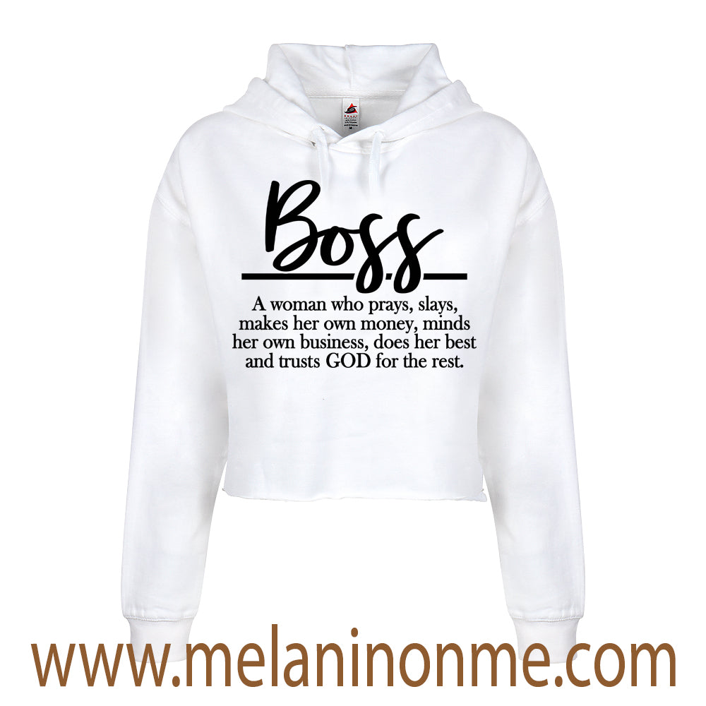 Boss Crop Hoodie