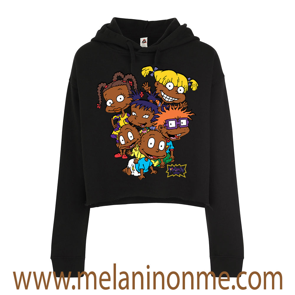 Melanin Rugrats Crop Hoodie