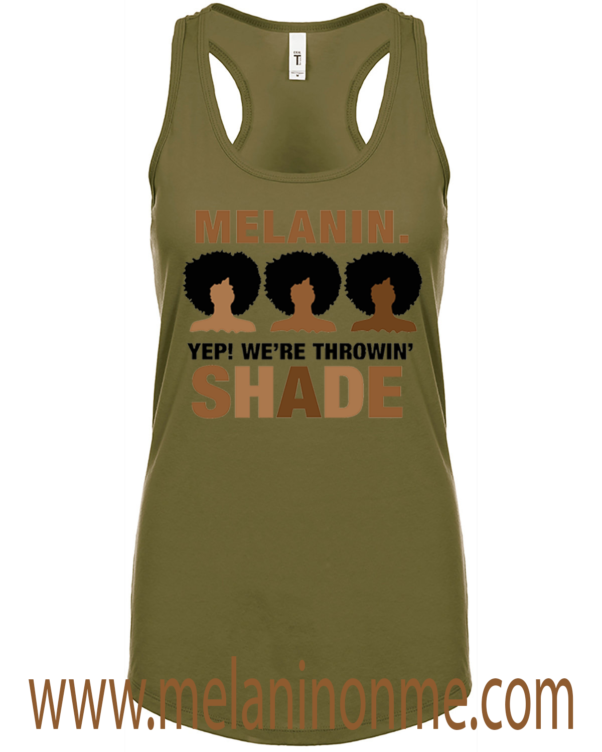 Melanin Yep We're Throwin Tank Top