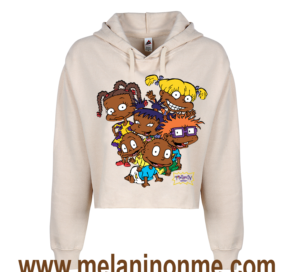 Melanin Rugrats Crop Hoodie