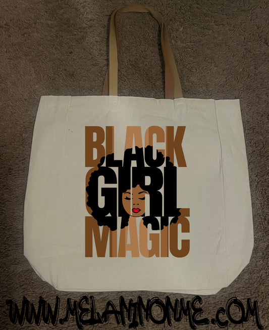 Black Girl Magic Canvas Tote Bag