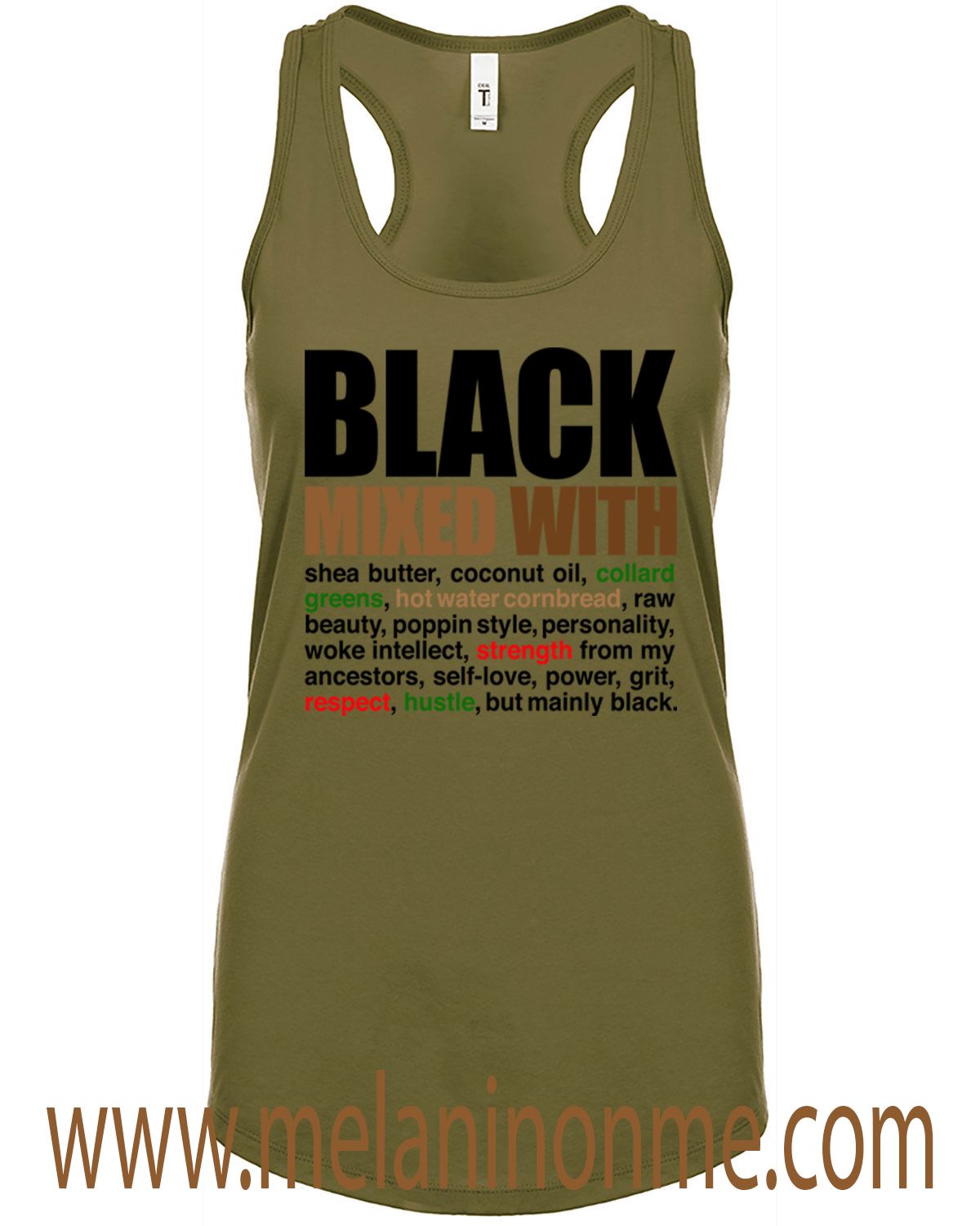 Black Mixed WIth Tank Top