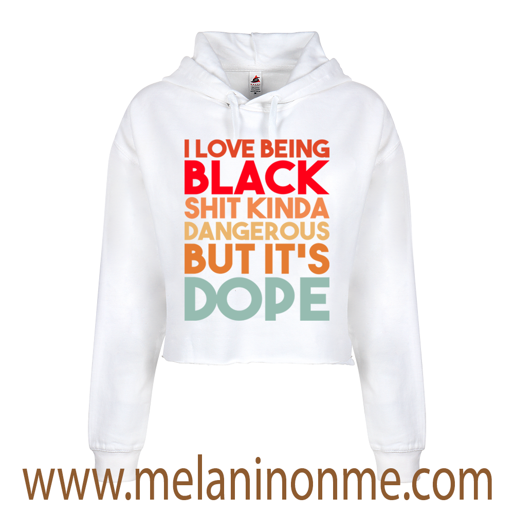 Dangerous But It's Dope Crop Hoodie
