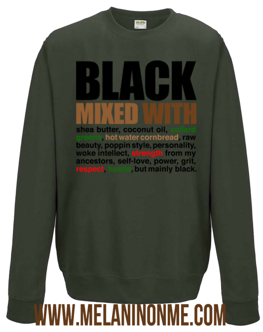 Black Mixed With Sweatshirt