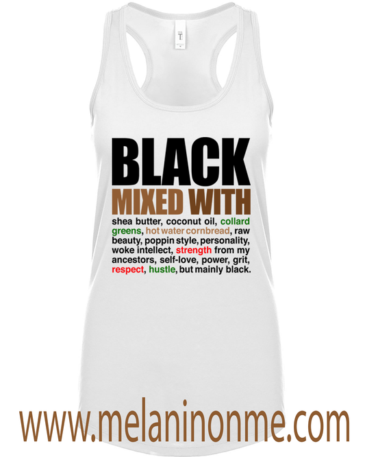 Black Mixed With Tank Top