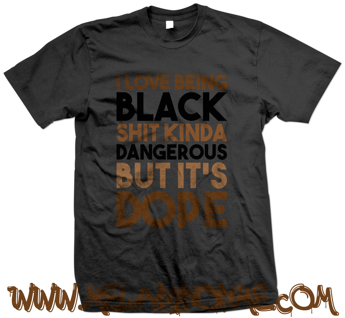 I Love Being Black Shit Kinda Dangerous But It's Dope Tshirt - Unisex