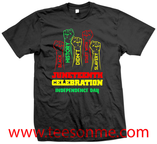Celebration of Independence Day Juneteenth Tshirt - Unisex