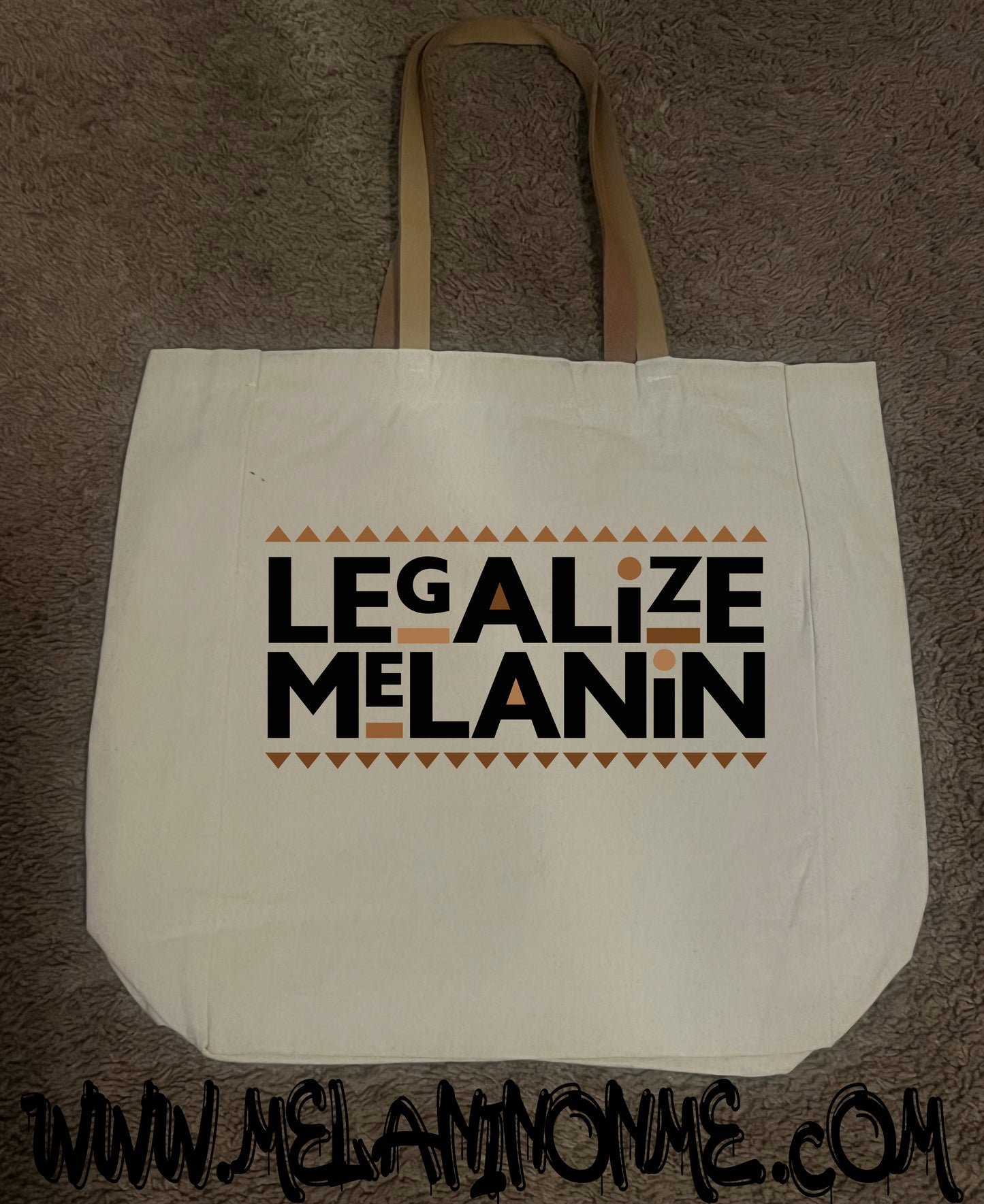 Legalize Melanin Canvas Tote Bag