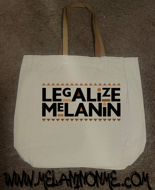 Legalize Melanin Canvas Tote Bag