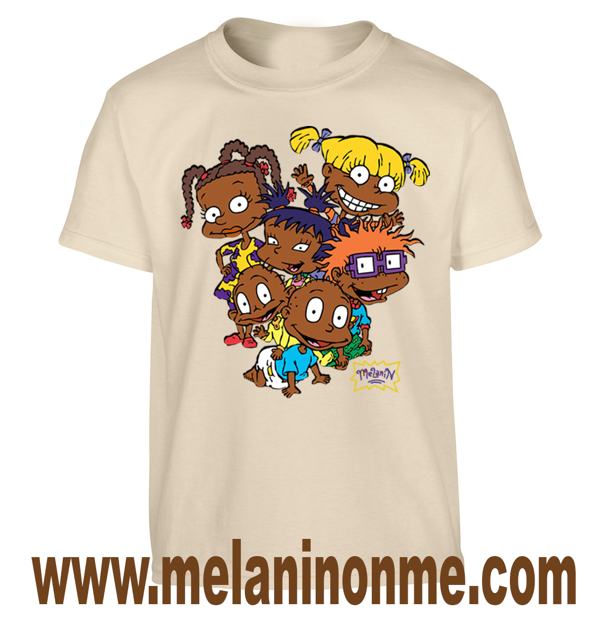 Melanin Rugrats Kids Tshirt